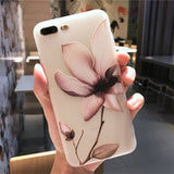 MOUSEMI Luxury 3D Silicone Case For iPhone 6 7 6S 8 Plus 5S SE X XS MAX XR Shockproof Flower Phone Case For iPhone 6 7 Case Girl